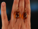 Baltic Amber! Sch&ouml;ne facettierte Bernstein Tropfen Ohrringe Gold 585