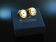 Around 1950! Classic Vintage Cufflinks Silver 835 Gold Plated Mother of Pearl Inserts