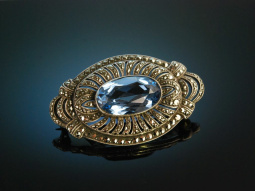 Art Deco around 1920! Large Brooch Silver 800 Verneuil...