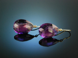 Violettes Funkeln! Amethyst Ohrh&auml;nger in...