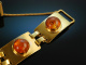 Around 1935! Beautiful bracelet Georg Kramer Amber Silver 835 gold plated