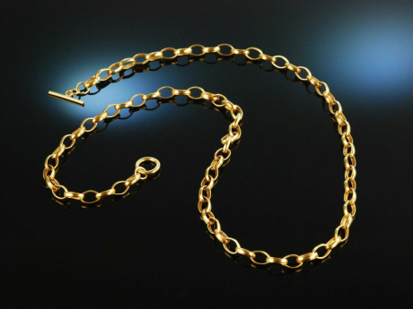 Around 1950! Beautiful Handmade Links Chain Silver Gold Plated