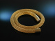 Around 1995! Beautiful heavy knitted tube chain silver 925 gold plated