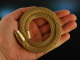 Around 1995! Beautiful heavy knitted tube chain silver 925 gold plated