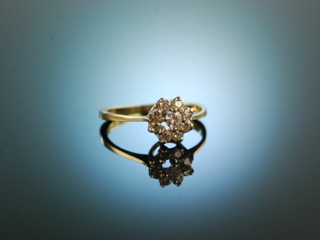 Say yes! Sch&ouml;ner Vintage Brillant Verlobungs Ring Gold 585 ca. 0,35 ct