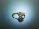 Say yes! Sch&ouml;ner Vintage Brillant Verlobungs Ring Gold 585 ca. 0,35 ct