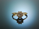Say yes! Sch&ouml;ner Vintage Brillant Verlobungs Ring Gold 585 ca. 0,35 ct