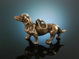 Munich Zamperl! Big Dachshund Pendant Silver 925 Handmade