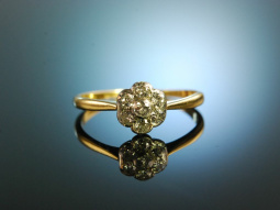 England um 1915! Verlobungs Engagement Ring Altschliff...