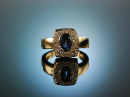 Munich around 2005! Noble Sapphire Brilliant Ring Gold...