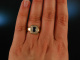 Munich around 2005! Noble Sapphire Brilliant Ring Gold 585 Platinum