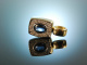 Munich around 2005! Noble Sapphire Brilliant Pendant Gold 585 Platinum