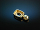 Munich around 2005! Noble Sapphire Brilliant Pendant Gold 585 Platinum