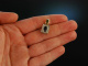 Munich around 2005! Noble Sapphire Brilliant Pendant Gold 585 Platinum