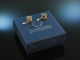 Vienna around 1950! Sweet pair of traditional costumes Dirndl earrings silver gold plated garnet beads