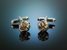 Around 1985! Beautiful classic knot cufflinks silver 835