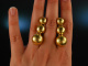 Italy around 1970! Chic Vintage Milor Earrings Silver 950 Gold Plated Signed