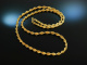 Around 1950! Long vintage chain in turned optic silver 900 gold plated