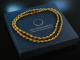 Around 1950! Long vintage chain in turned optic silver 900 gold plated
