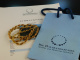 Around 1950! Long vintage chain in turned optic silver 900 gold plated