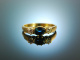 My Love! Klassischer Verlobungs Ring Saphir Brillanten 0,25 ct Gold 750