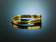 My Love! Classic Engagement Ring Sapphire Diamonds 0.25 ct Gold 750