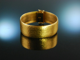 Juwelier Schober M&uuml;nchen um 1970! Feinstes satiniertes Armband 84,8 Gramm Gold 750