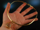 Around 1965! Cool Vintage Necklace with Rock Crystal Silver 925 Gold Plated