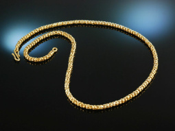Around 1970! Beautiful Vintage Snakes Chain Silver 925...