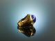 Handarbeit um 1990! Edler Lapislazuli Ring Gold 750