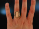 Garmisch um 1960! Schicker Sixties Vintage Ring Gold 585 Engelshaut Koralle