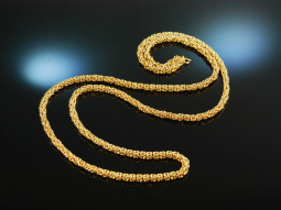 Around 1970! Heavy Vintage Long King Chain Silver 925...
