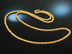 Around 1970! Heavy Vintage Long King Chain Silver 925...