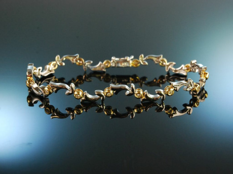 Around 1990! Nice vintage bracelet diamonds 0,3 ct 17,2 gram gold 750