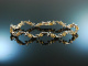 Um 1990! H&uuml;bsches Vintage Armband Brillanten 0,3 ct 17,2 Gramm Gold 750