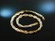 Around 1965! Vintage necklace in braided silver 925 gold plated