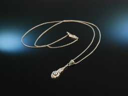 Art Deco around 1920! Precious old cut diamond pendant...