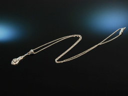 Art Deco around 1920! Precious old cut diamond pendant...