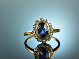 Vienna around 1915! Classic Fine Engagement Ring Gold 585...