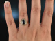 Vienna around 1915! Classic Fine Engagement Ring Gold 585 Sapphire Diamonds