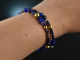 K&ouml;nigin der Nacht! Blue Fancy Armband Saphir Tansanit Kyanit Quarz Lapis Silber 925 vergoldet