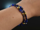 Queen of the night! Blue Fancy bracelet sapphire tanzanite kyanite quartz lapis silver 925 gold plated