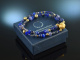 Queen of the night! Blue Fancy bracelet sapphire tanzanite kyanite quartz lapis silver 925 gold plated