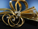 Merry and Bright! Schleifenbrosche Gelbgold 585 Diamanten