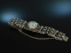 Around 1980! Beautiful traditional costume wristwatch around 1980 silver 835 manual winding