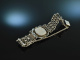 Around 1980! Beautiful traditional costume wristwatch around 1980 silver 835 manual winding