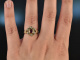 Um 1950! Sch&ouml;ner handgearbeiteter Ring Gold 585 Rubin Diamanten