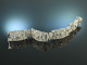 Um 1920! Feinstes Art Deco Platin Armband mit ca. 4,5 ct Diamanten