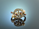England um 1910! Charmanter historischer Diamant Rubin Ring Gold 585