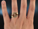 England um 1910! Charmanter historischer Diamant Rubin Ring Gold 585